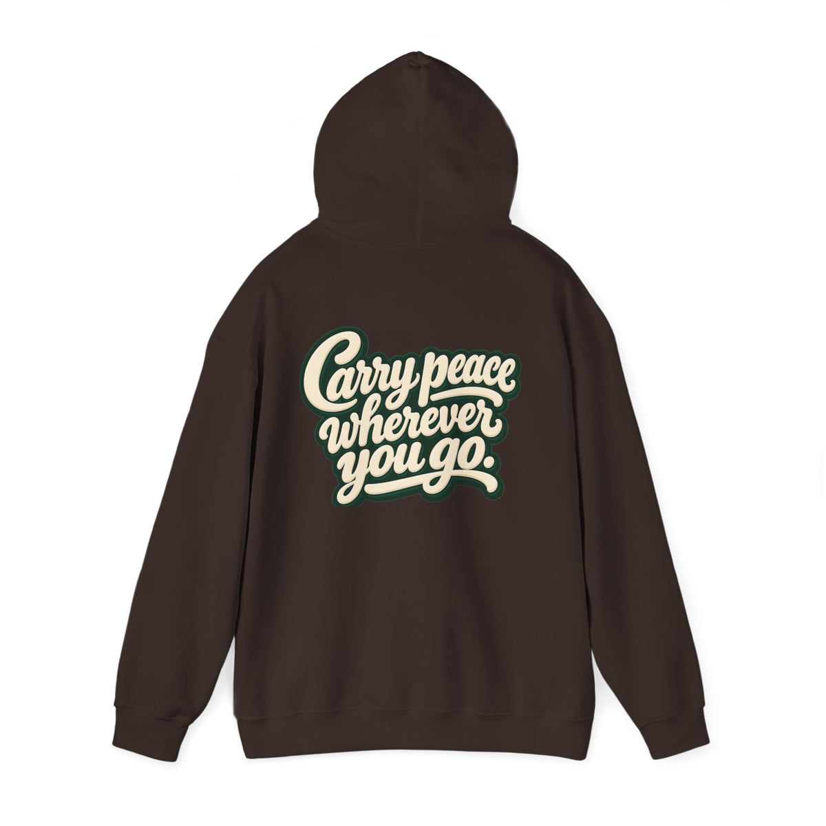 Salaam Hoodie — "Carry Peace Wherever You Go" Cozy Islamic Greeting Sweatshirt