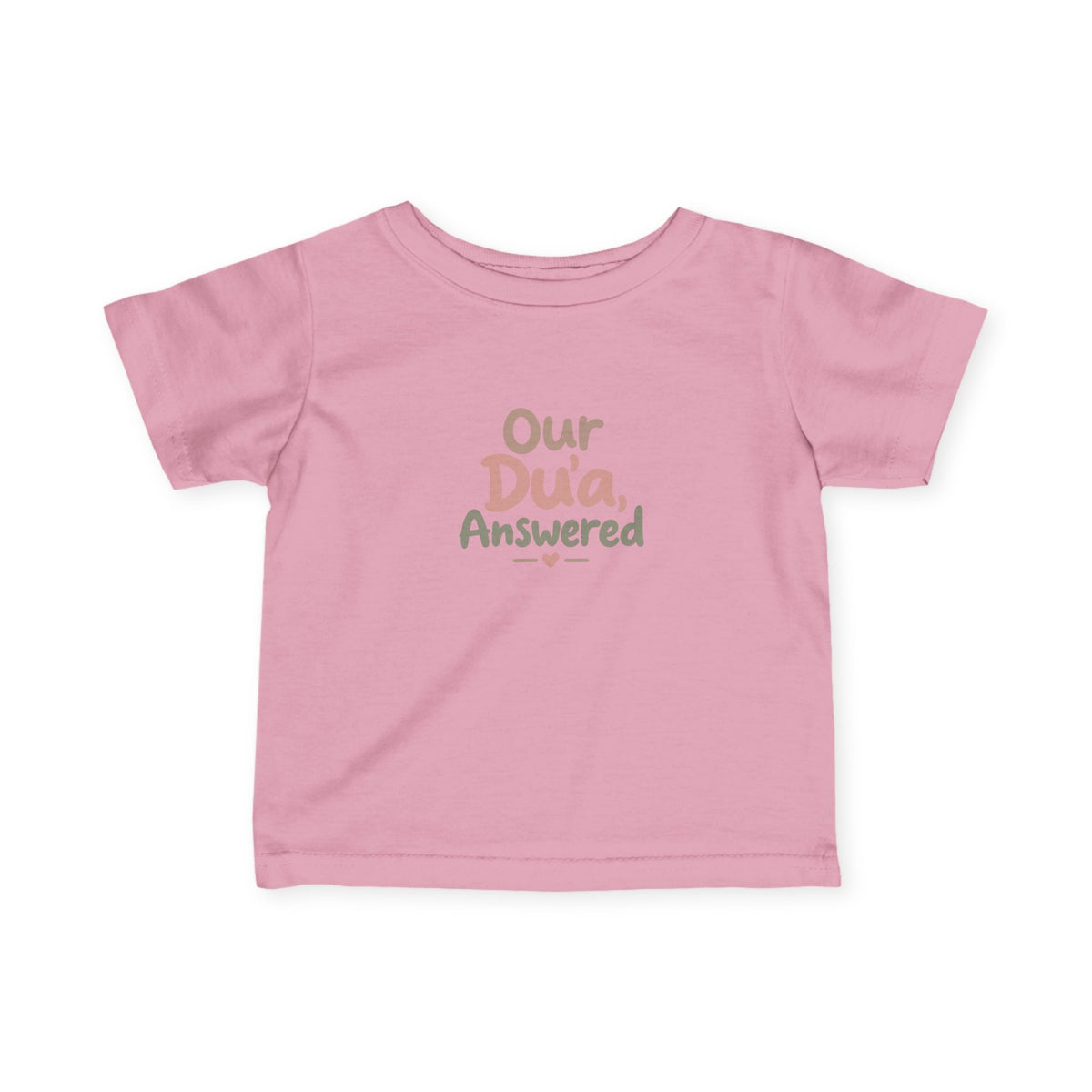 Infant Tee — "Our Du'a Answered" Cute Islamic Baby Shirt