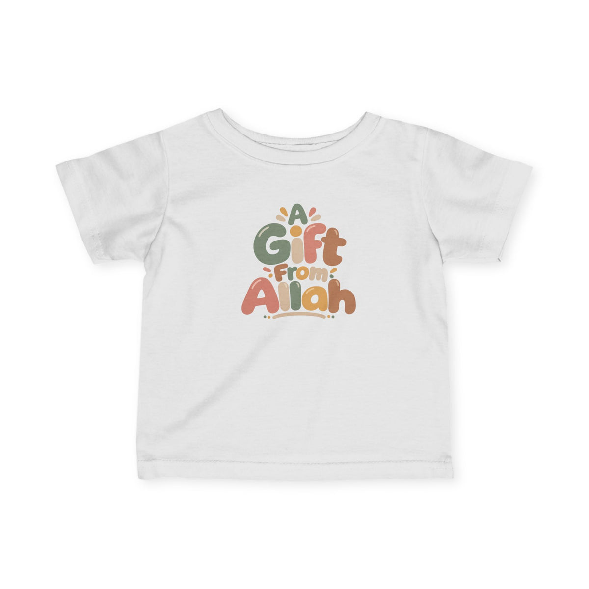 Infant Tee — "A Gift From Allah" Cute Islamic Baby Shirt