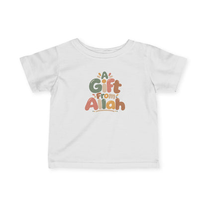 Infant Tee — "A Gift From Allah" Cute Islamic Baby Shirt