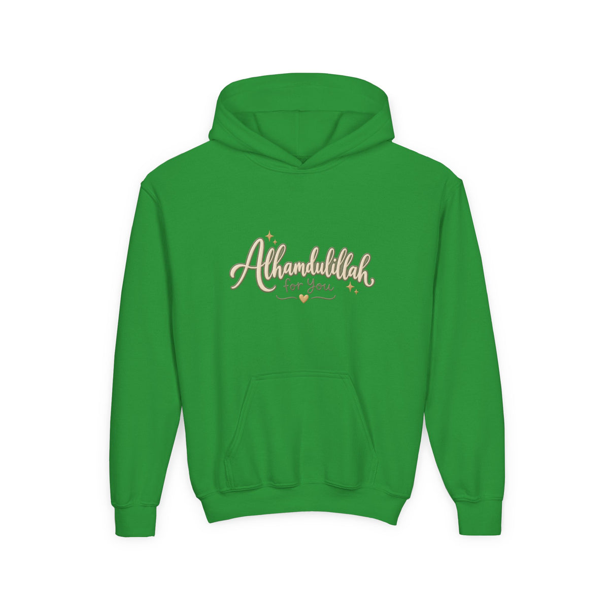 Youth Hoodie – “Alhamdulillah for You” Script Design (Islamic Gratitude Gift)