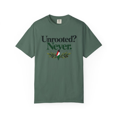 Unrooted? Never. T-Shirt — Botanical Resilience Graphic Tee