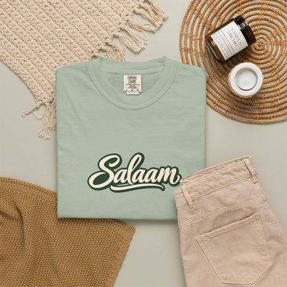 Salaam Script T-Shirt — Casual Islamic Greeting Tee