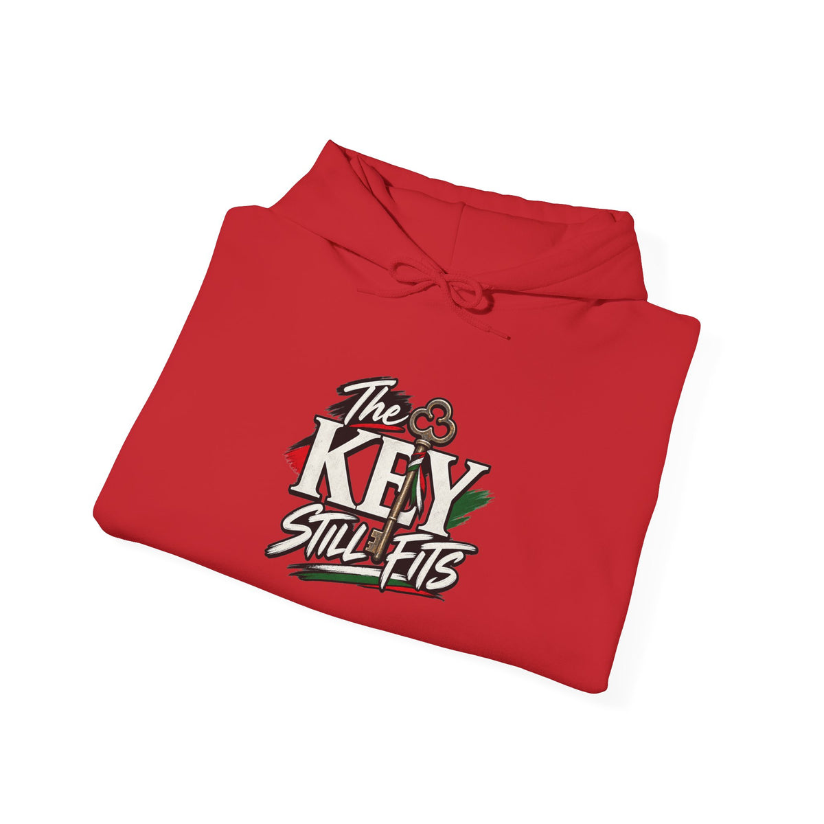 Hoodie — 'The Key Still Fits' Retro Script Logo Pullover