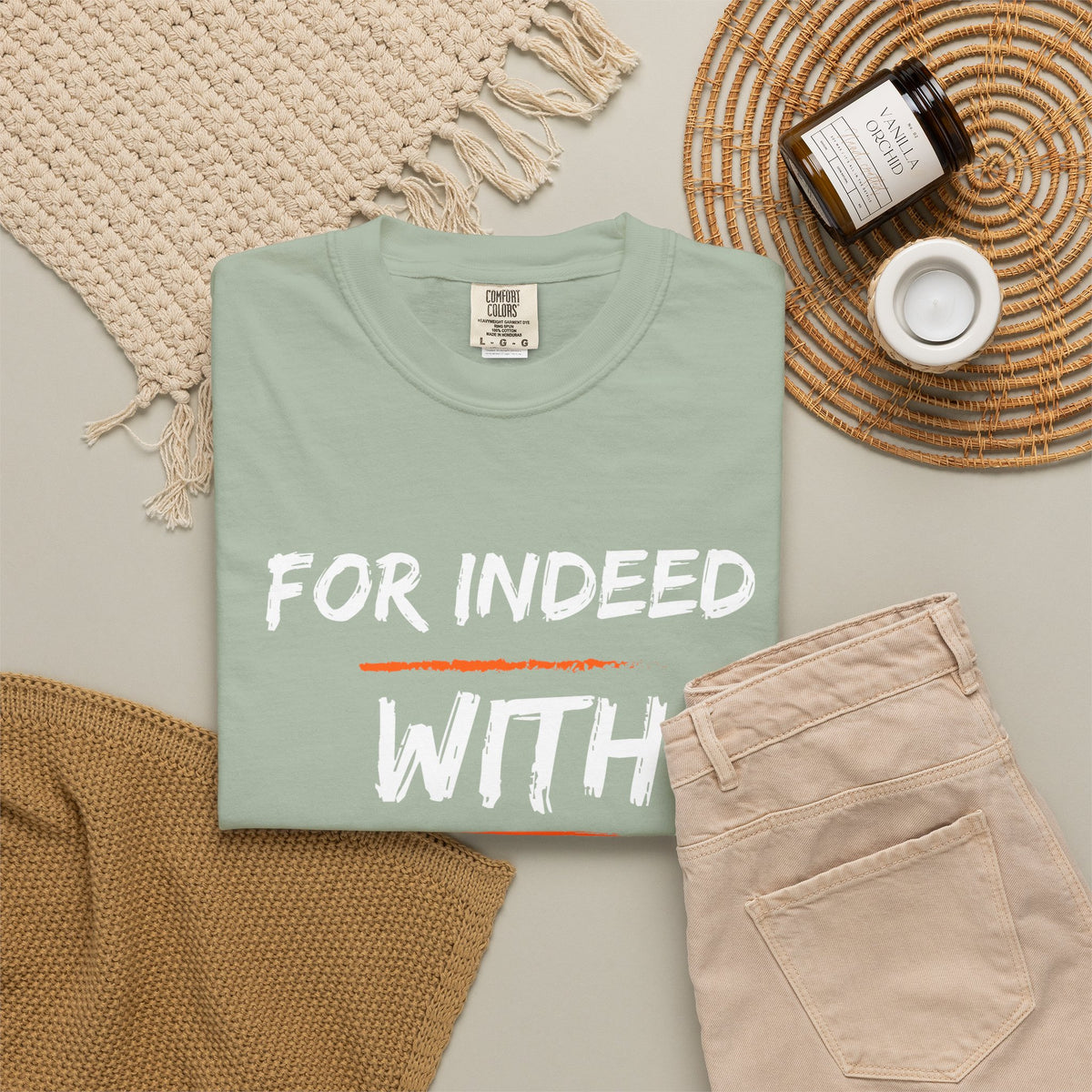 Inspirational Quran Quote T-Shirt — "For Indeed, With Hardship Comes Ease"