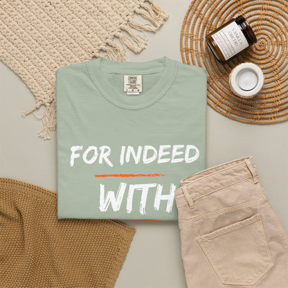 Inspirational Quran Quote T-Shirt — "For Indeed, With Hardship Comes Ease"