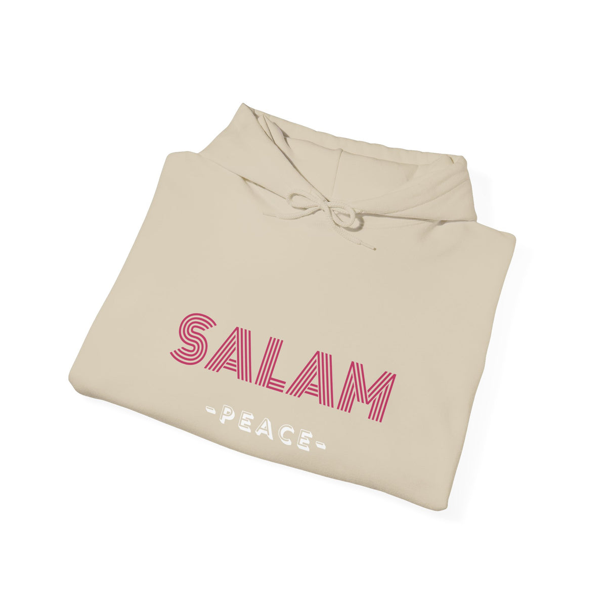Salam Peace Hoodie — 'SALAM' Typography Peaceful Message Sweatshirt