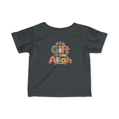 Infant Tee — "A Gift From Allah" Cute Islamic Baby Shirt