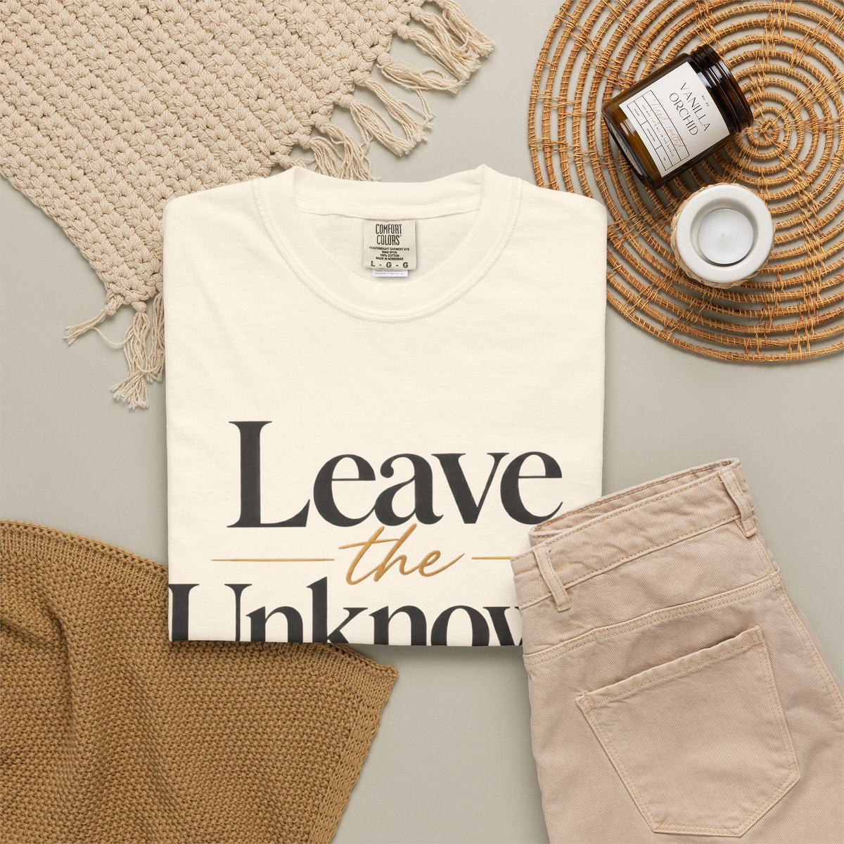 Leave the Unknown With Allah T-Shirt — Islamic Faith Inspirational Tee