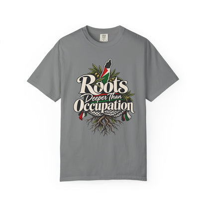 T-Shirt — "Roots Deeper Than Occupation" Heritage Graphic Tee