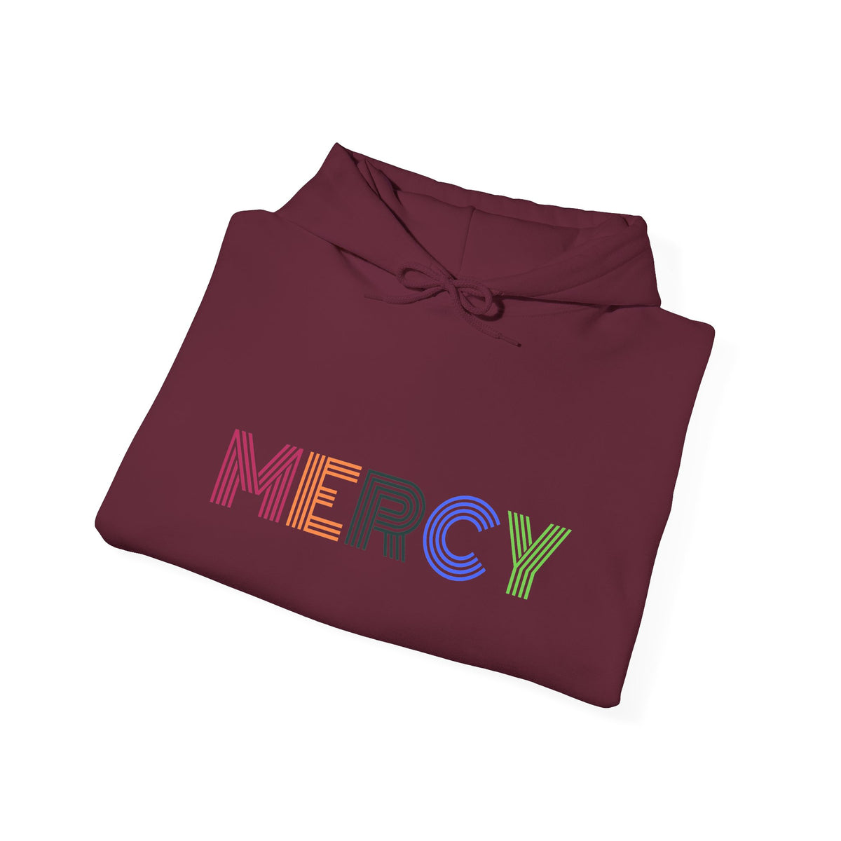 Mercy Hoodie — Colorful Mercy Graphic Hooded Sweatshirt
