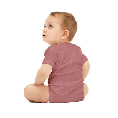 Infant One-Piece Bodysuit with Red Heart — Cute Baby Valentine or Everyday Gift