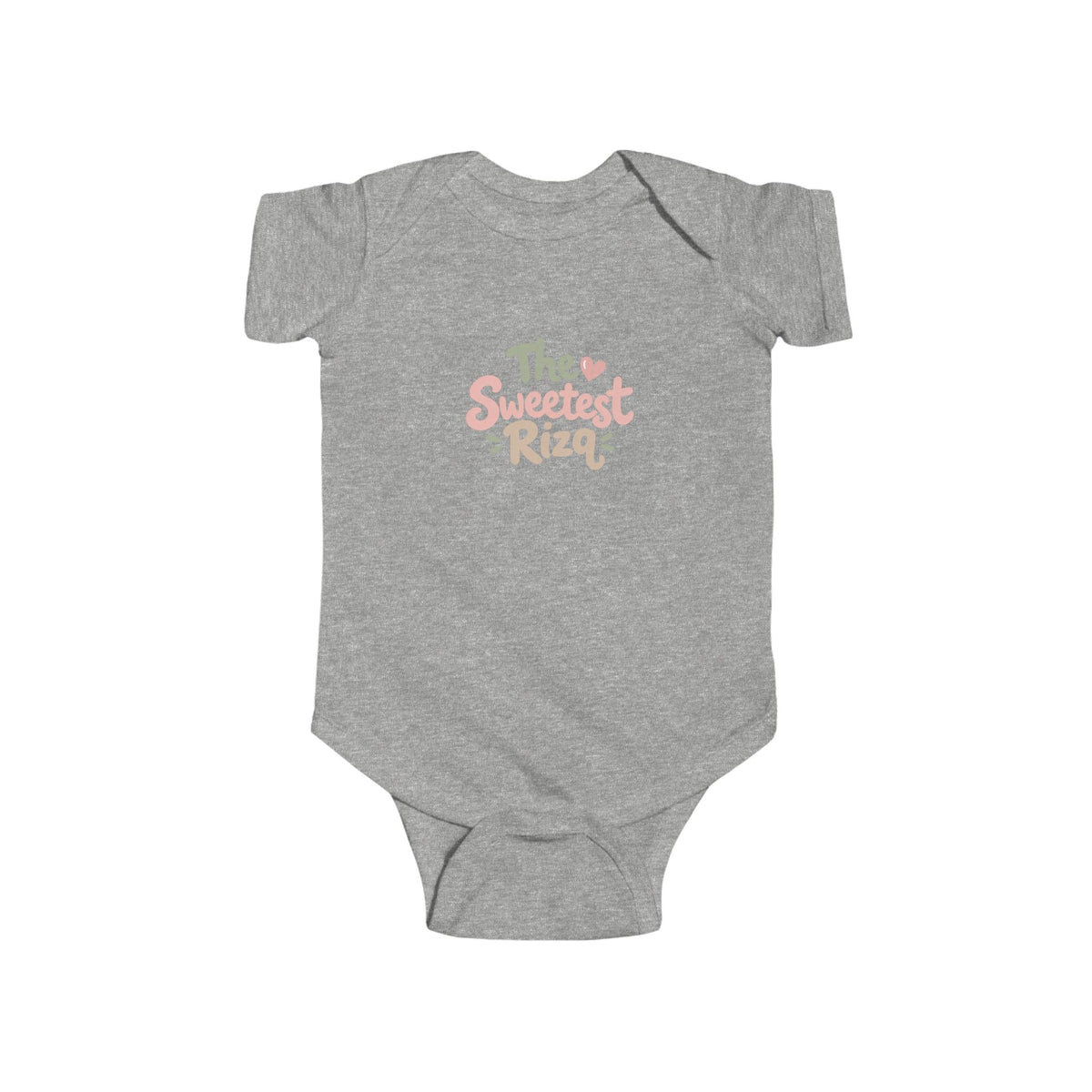 Infant Bodysuit – "The Sweetest Rizq" Pastel Baby Onesie, Newborn Gift