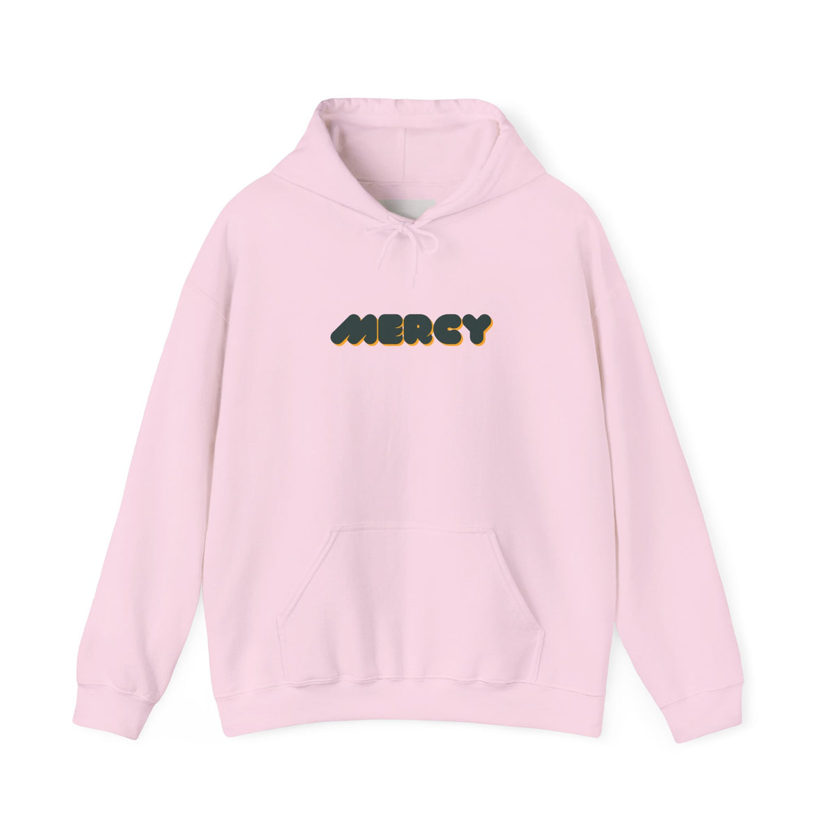 Mercy Retro Bubble Hoodie — Vintage-Inspired Mercy Graphic Sweatshirt
