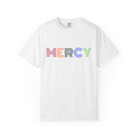 Mercy Multi Color Letters T-Shirt