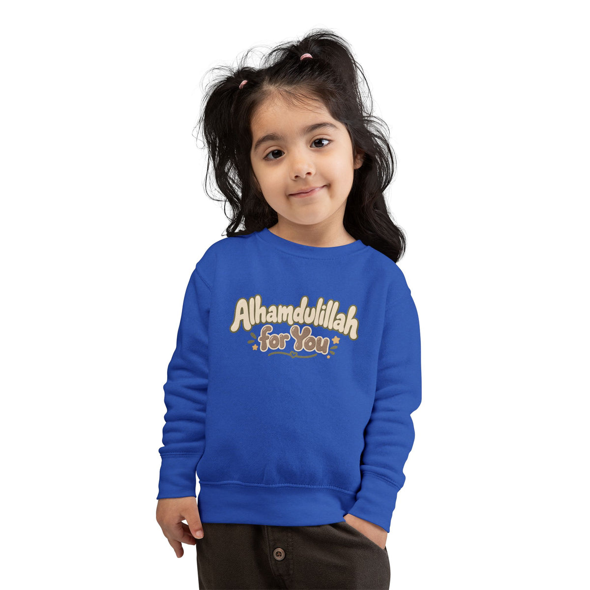 Alhamdulillah For You Toddler Sweatshirt – Cute Islamic Kids Pullover