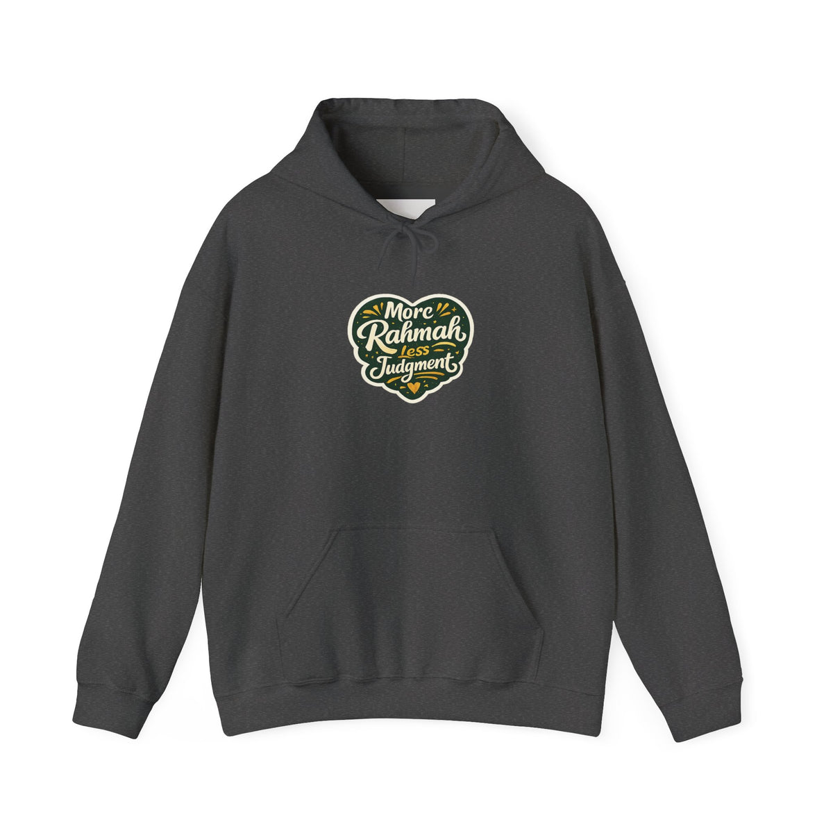 Hoodie — “More Rahmah Less Judgment” Inspirational Islamic Comfort Hoodie