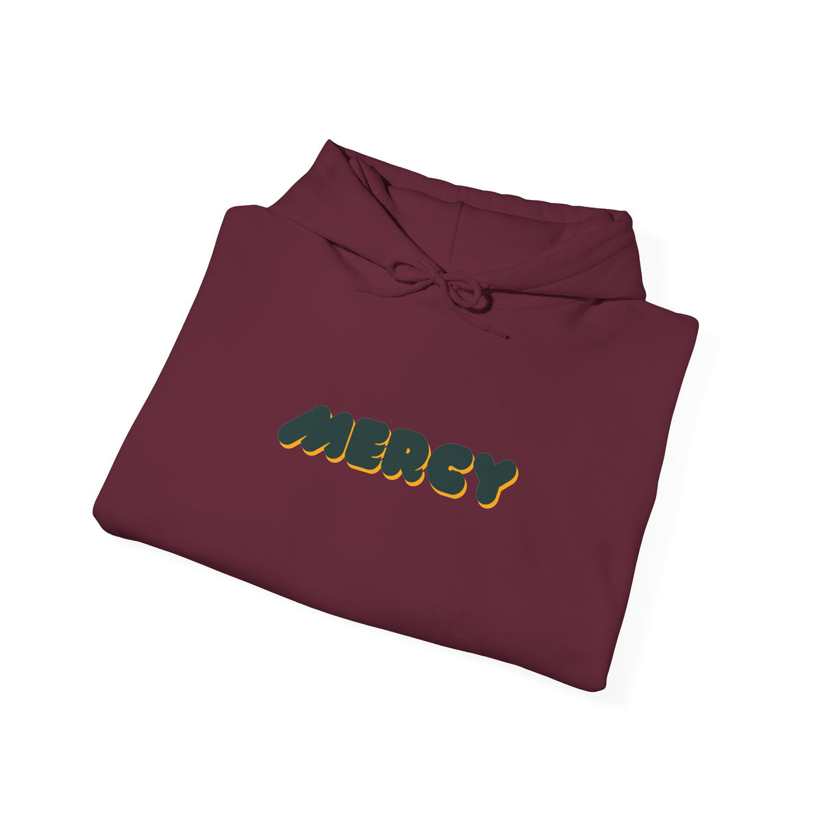 Mercy Retro Bubble Hoodie — Vintage-Inspired Mercy Graphic Sweatshirt