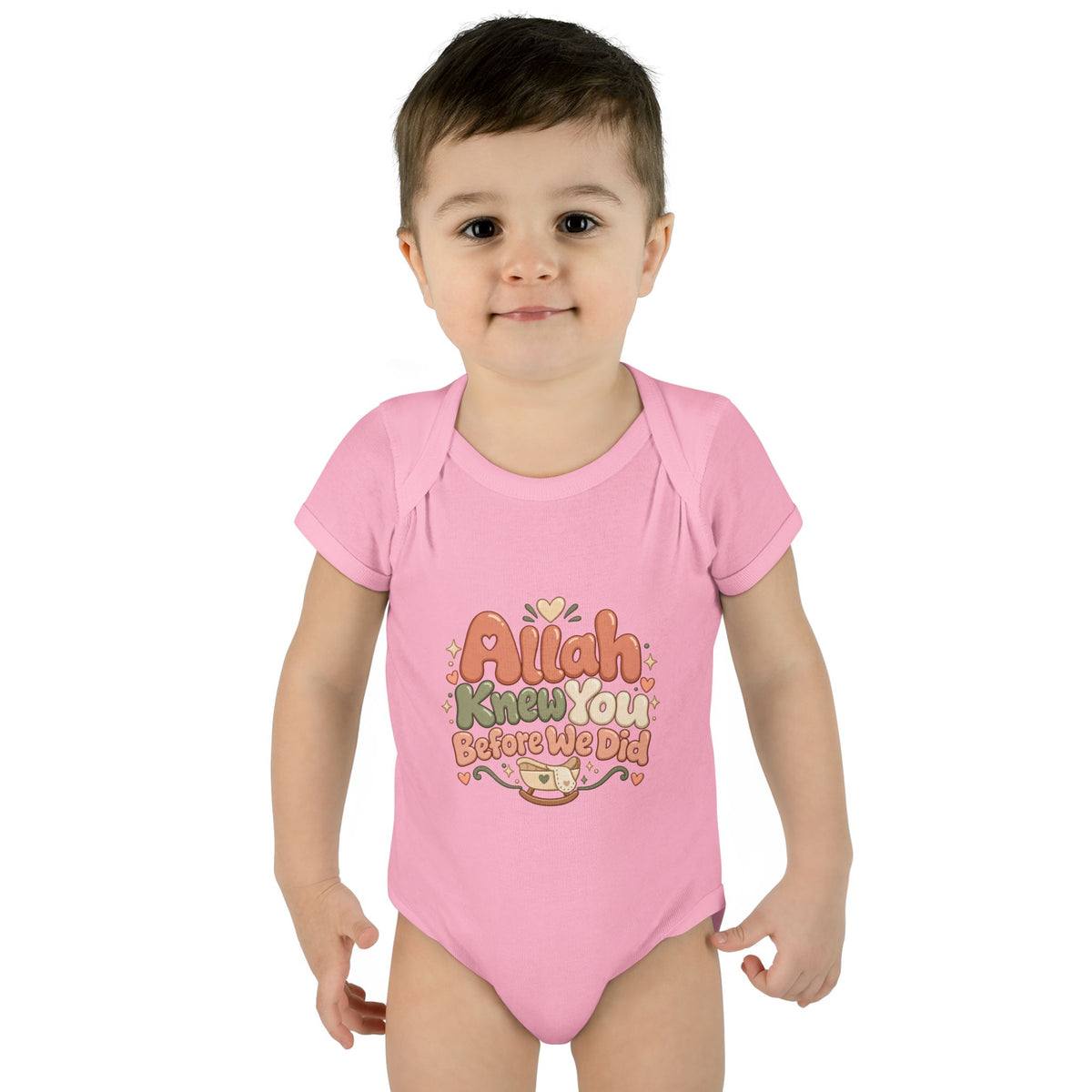 Infant Bodysuit – "Allah Knew You Before We Did" Muslim Baby Onesie