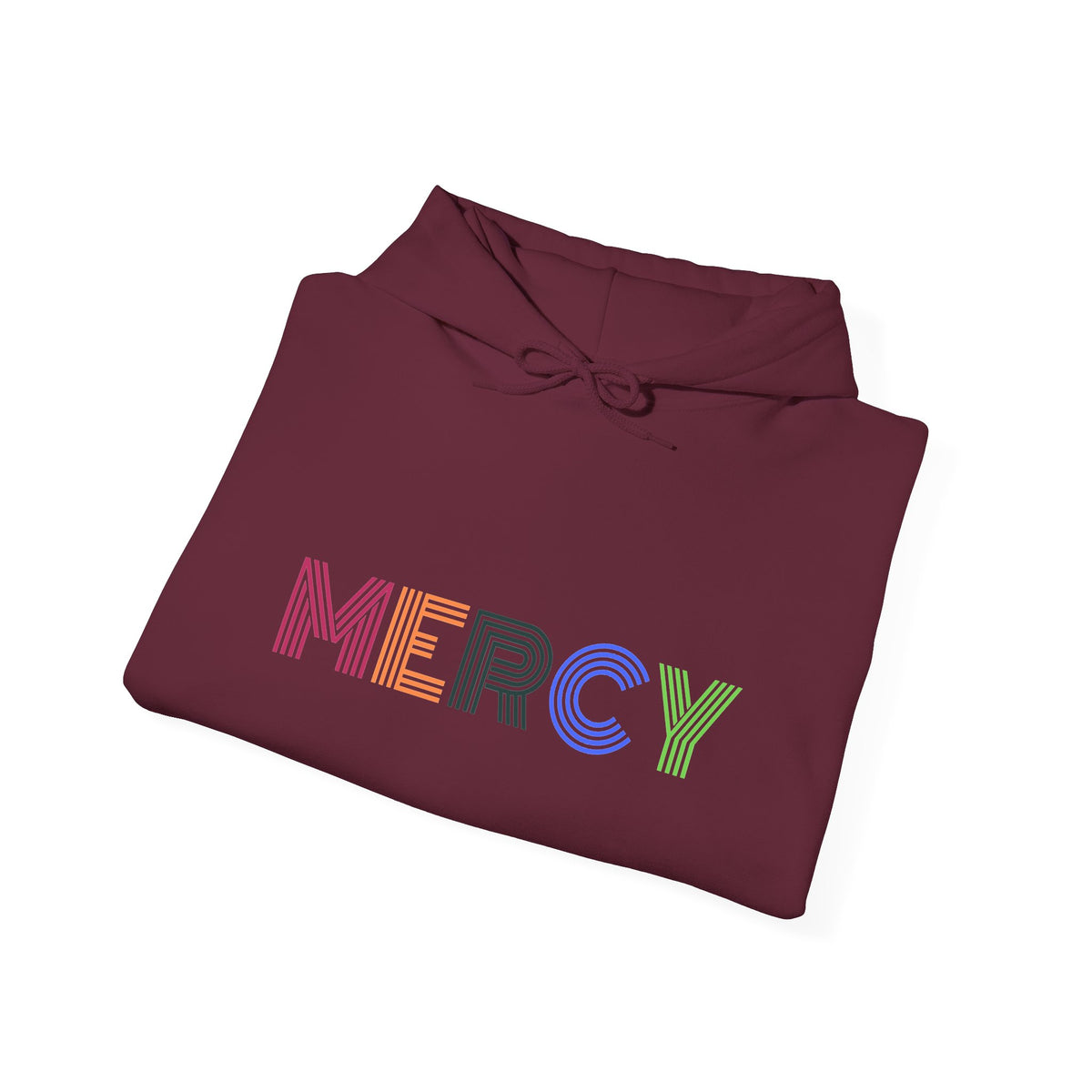 Mercy Hoodie — Colorful Mercy Graphic Hooded Sweatshirt