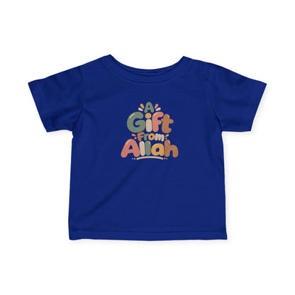 Infant Tee — "A Gift From Allah" Cute Islamic Baby Shirt