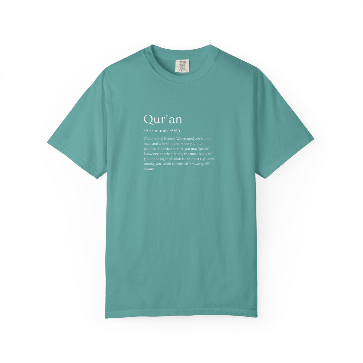 Qur'an Verse Graphic T-Shirt — Islamic Faith Typography Tee