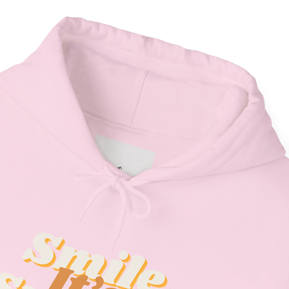 Smile It's Sunnah Hoodie — Retro Yellow Script Hoodie