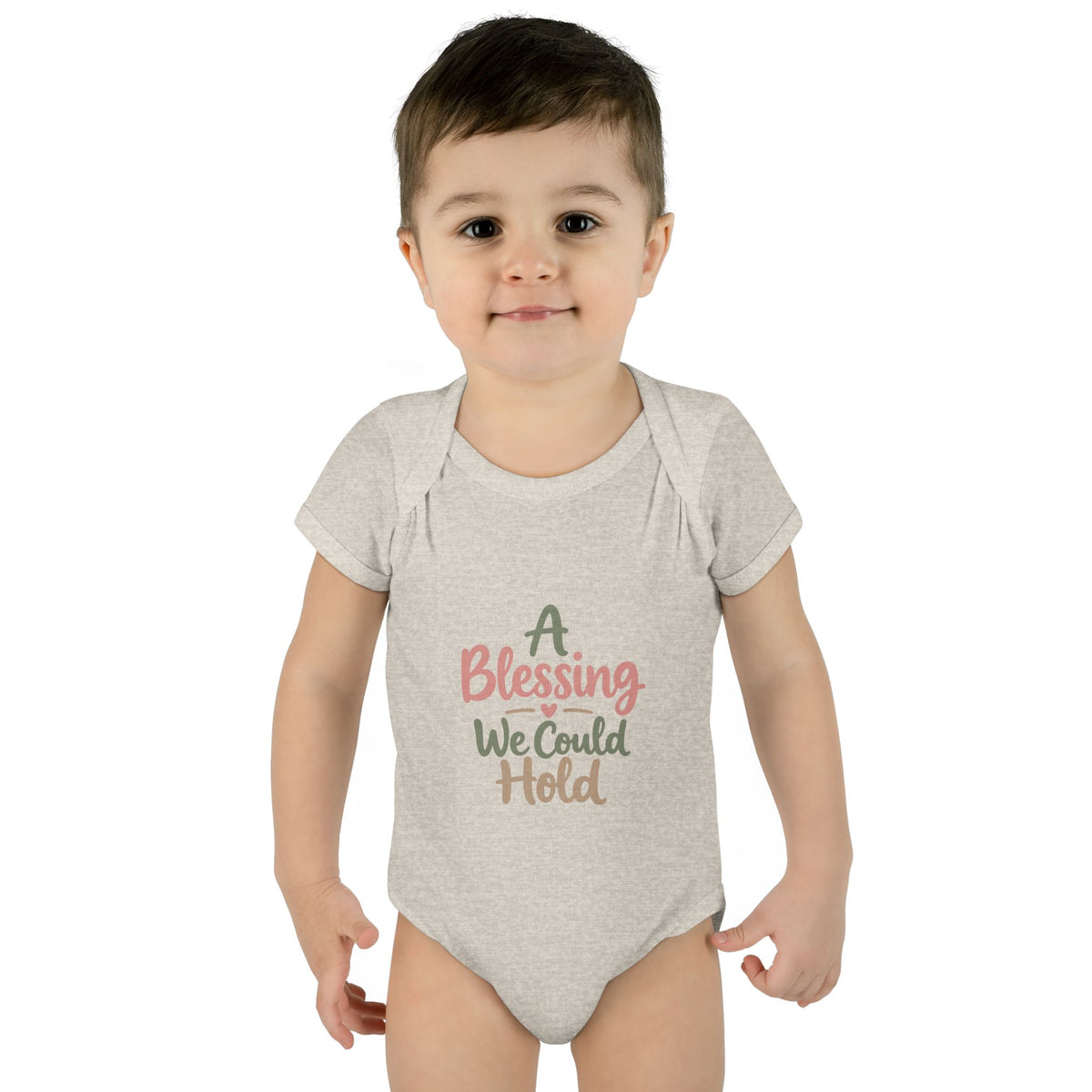 Infant Bodysuit — "A Blessing We Could Hold" Baby Onesie (Newborn Gift)