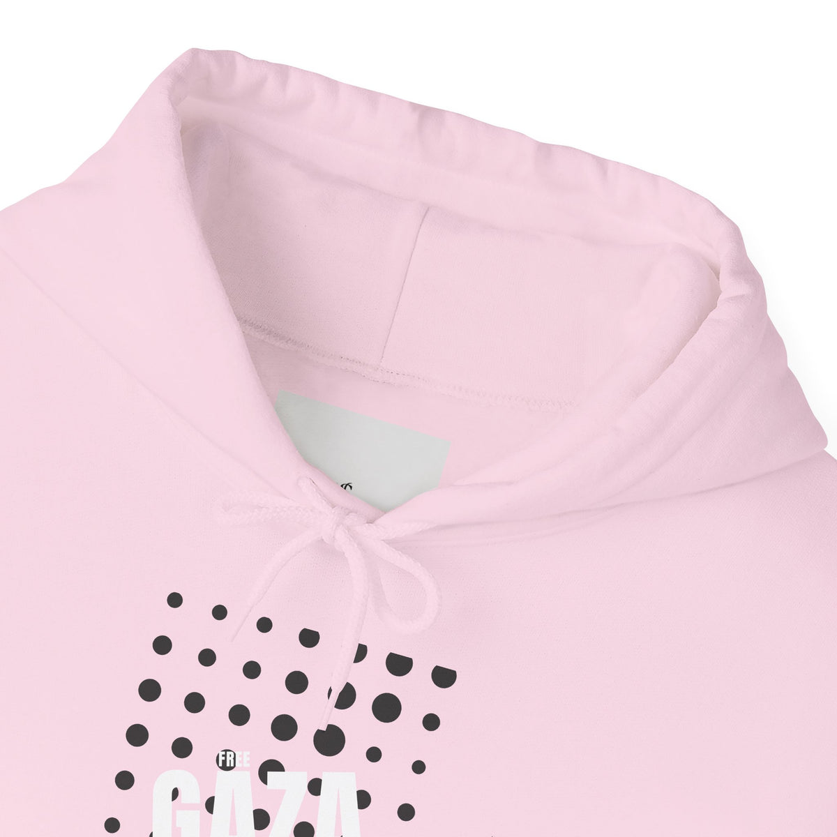 Gaza Solidarity Hoodie — Minimal Dot Grid Protest Sweatshirt