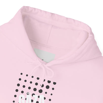 Gaza Solidarity Hoodie — Minimal Dot Grid Protest Sweatshirt