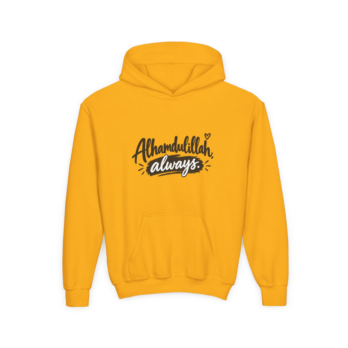 Alhamdulillah Always Youth Hoodie — Islamic Inspirational Kids Sweatshirt