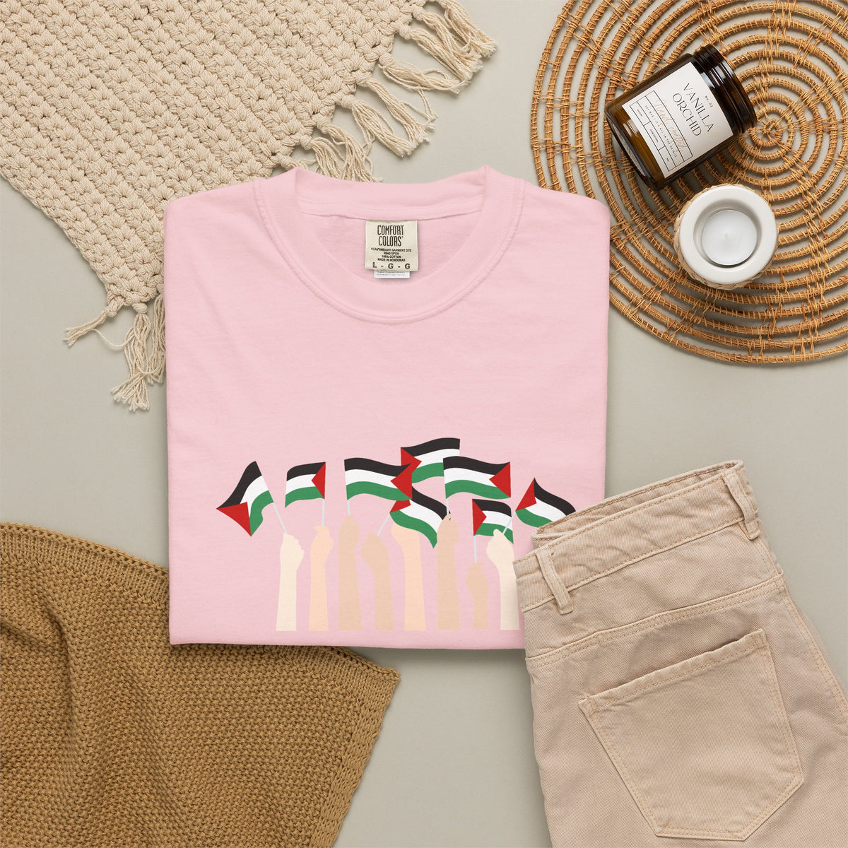Palestine Flags T-Shirt — Minimal Graphic Tee