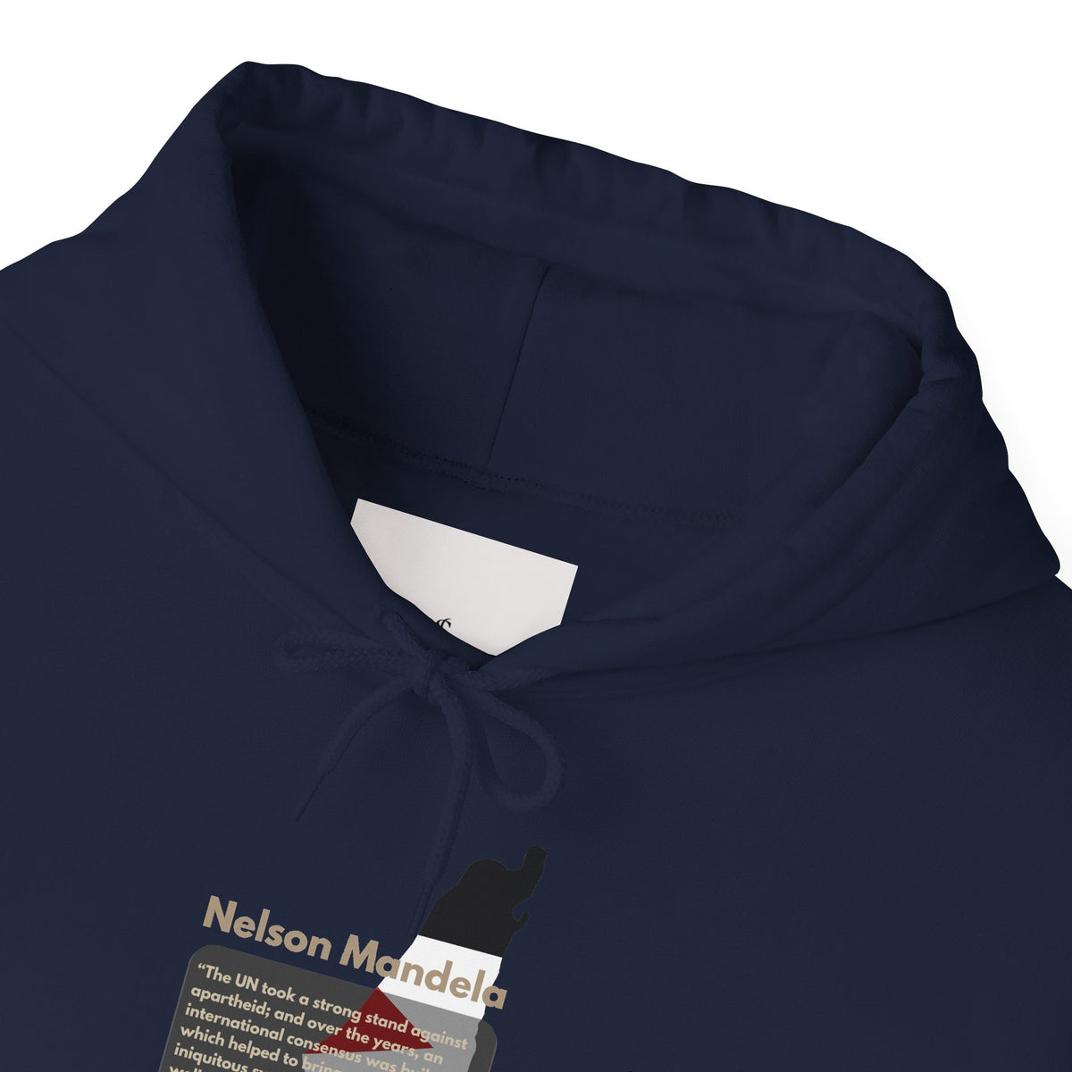 Hoodie - Nelson Mandela Quote & Palestine Flag Graphic