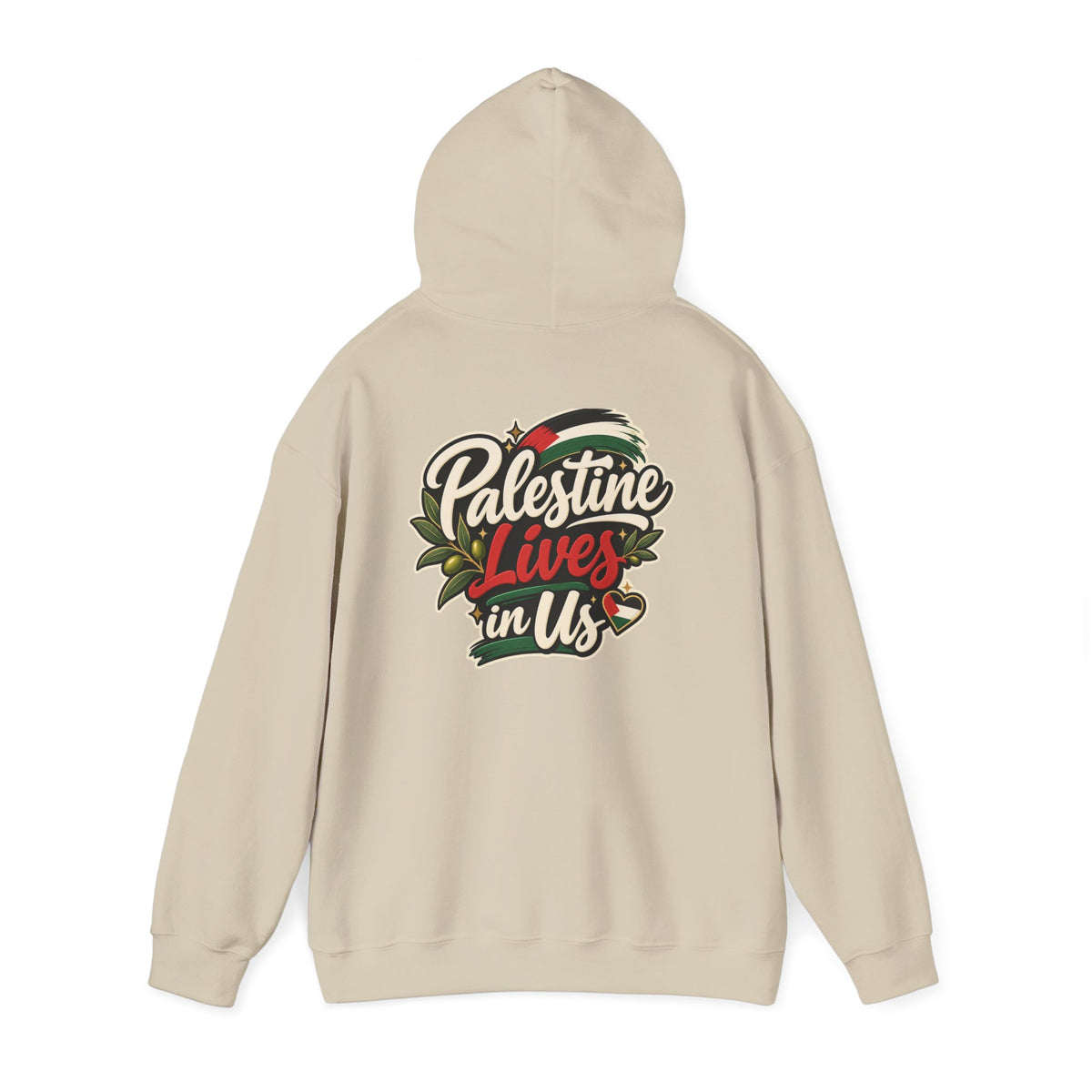 Hoodie — "Palestine Lives in Us" Graphic Hoodie