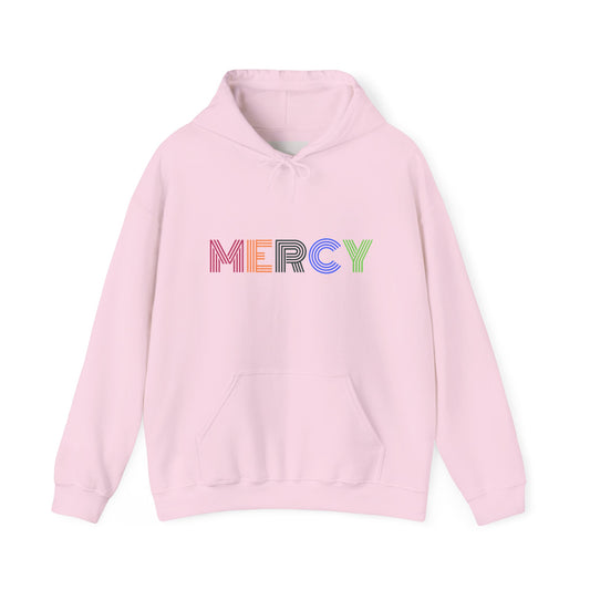 Mercy Hoodie — Colorful Mercy Graphic Hooded Sweatshirt