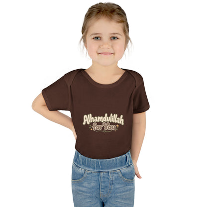 “Alhamdulillah for You” Baby Bodysuit — Newborn Islamic Celebration Onesie