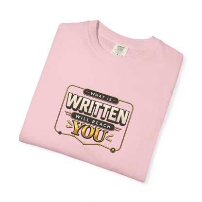 Inspirational 'Written Will Reach You' Graphic T-Shirt