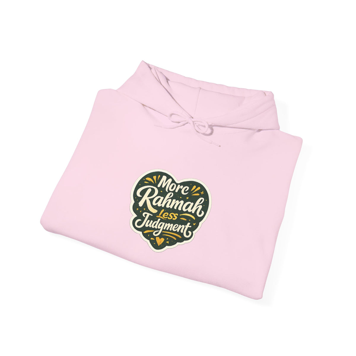 Hoodie — “More Rahmah Less Judgment” Inspirational Islamic Comfort Hoodie