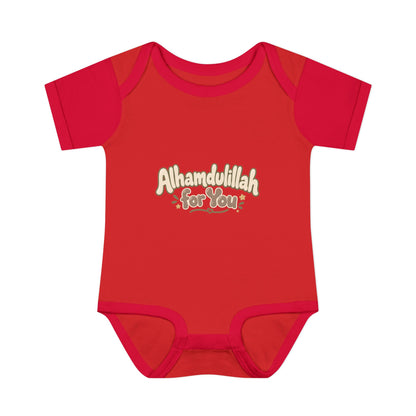 “Alhamdulillah for You” Baby Bodysuit — Newborn Islamic Celebration Onesie