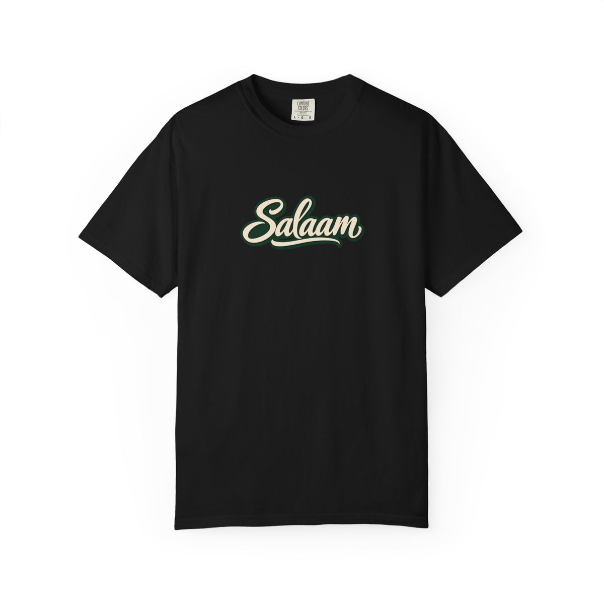 Salaam Script T-Shirt — Casual Islamic Greeting Tee