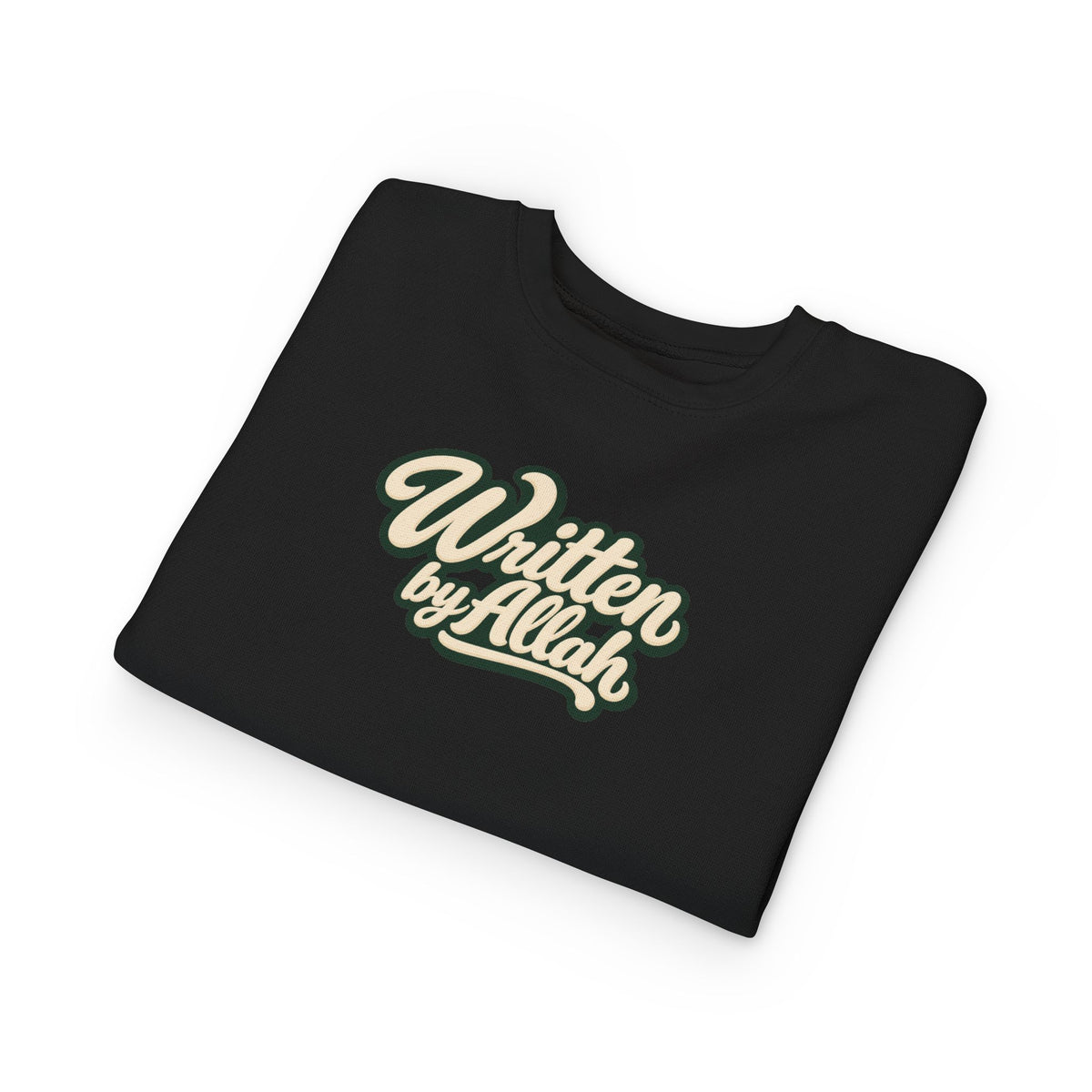 Toddler Sweatshirt - "Written by Allah" Cute Islamic Kids Crewneck, Nursery Gift for Muslim Toddlers