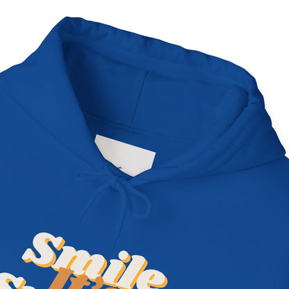 Smile It's Sunnah Hoodie — Retro Yellow Script Hoodie