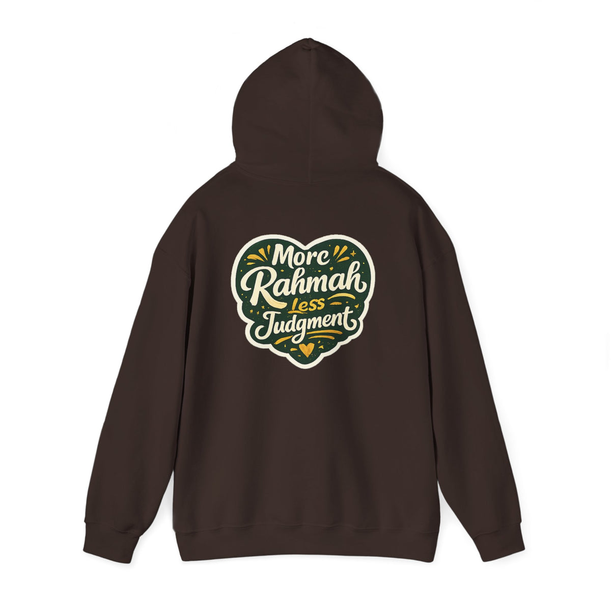 Hoodie — “More Rahmah Less Judgment” Inspirational Islamic Comfort Hoodie