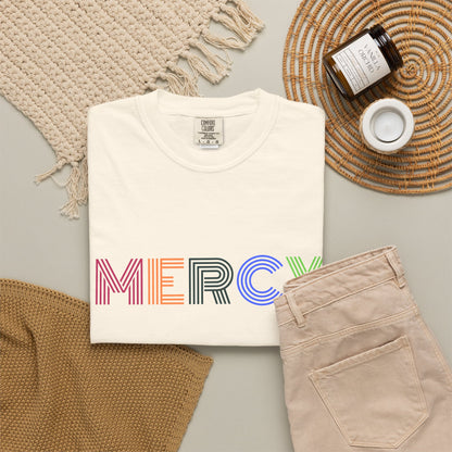 Mercy Multi Color Letters T-Shirt