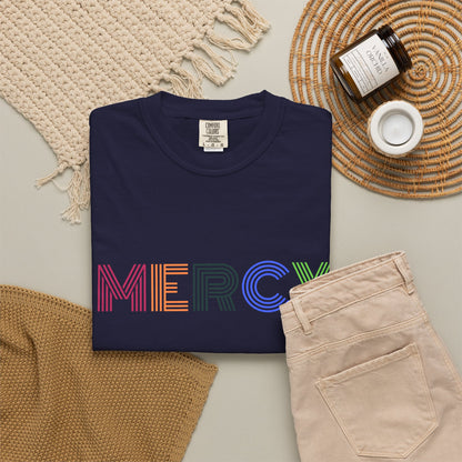 Mercy Multi Color Letters T-Shirt