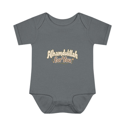 “Alhamdulillah for You” Baby Bodysuit — Newborn Islamic Celebration Onesie