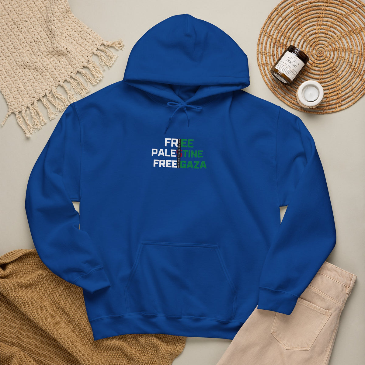 Free Palestine Free Gaza Hoodie – Solidarity Protest Pullover