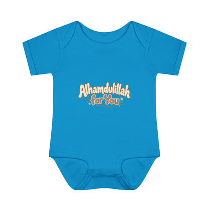 “Alhamdulillah for You” Baby Bodysuit — Newborn Islamic Celebration Onesie