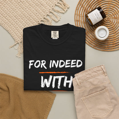 Inspirational Quran Quote T-Shirt — "For Indeed, With Hardship Comes Ease"