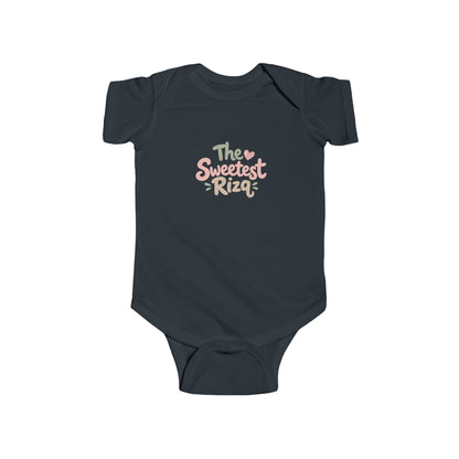 Infant Bodysuit – "The Sweetest Rizq" Pastel Baby Onesie, Newborn Gift